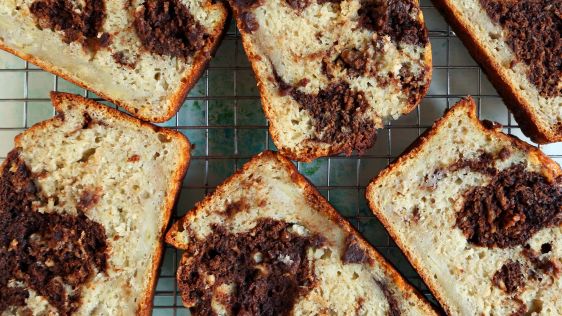 Marbled Chocolate Banana Bread