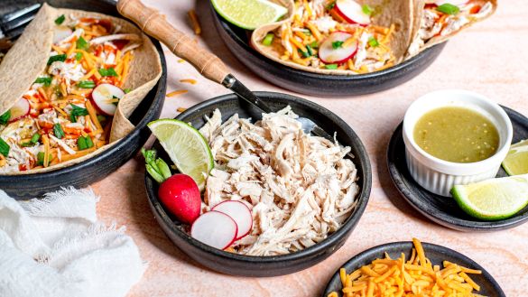 Slow-Cooker Shredded Chicken Breasts