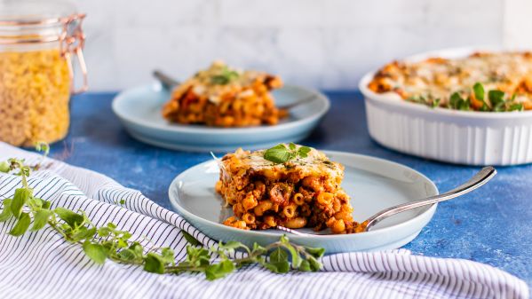 Beef, Macaroni and Tomato Casserole