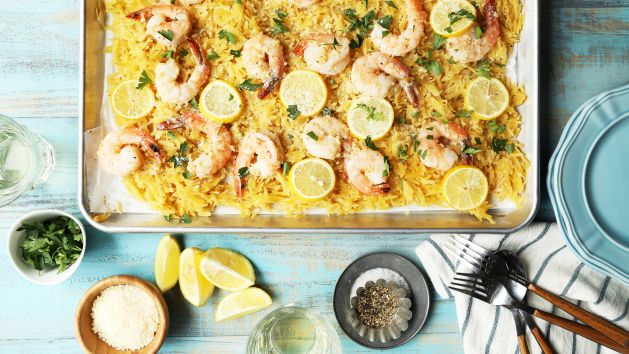 Shrimp Scampi with Orzo