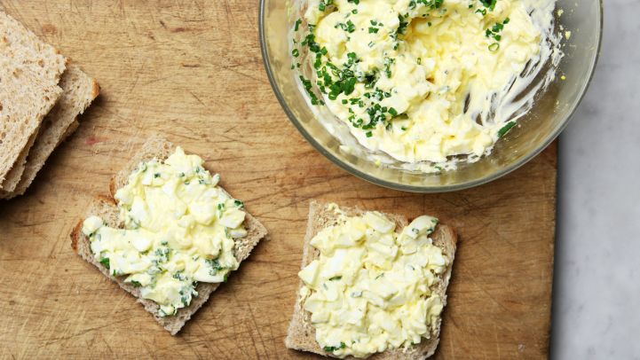 Egg & Chive Tea Sandwiches