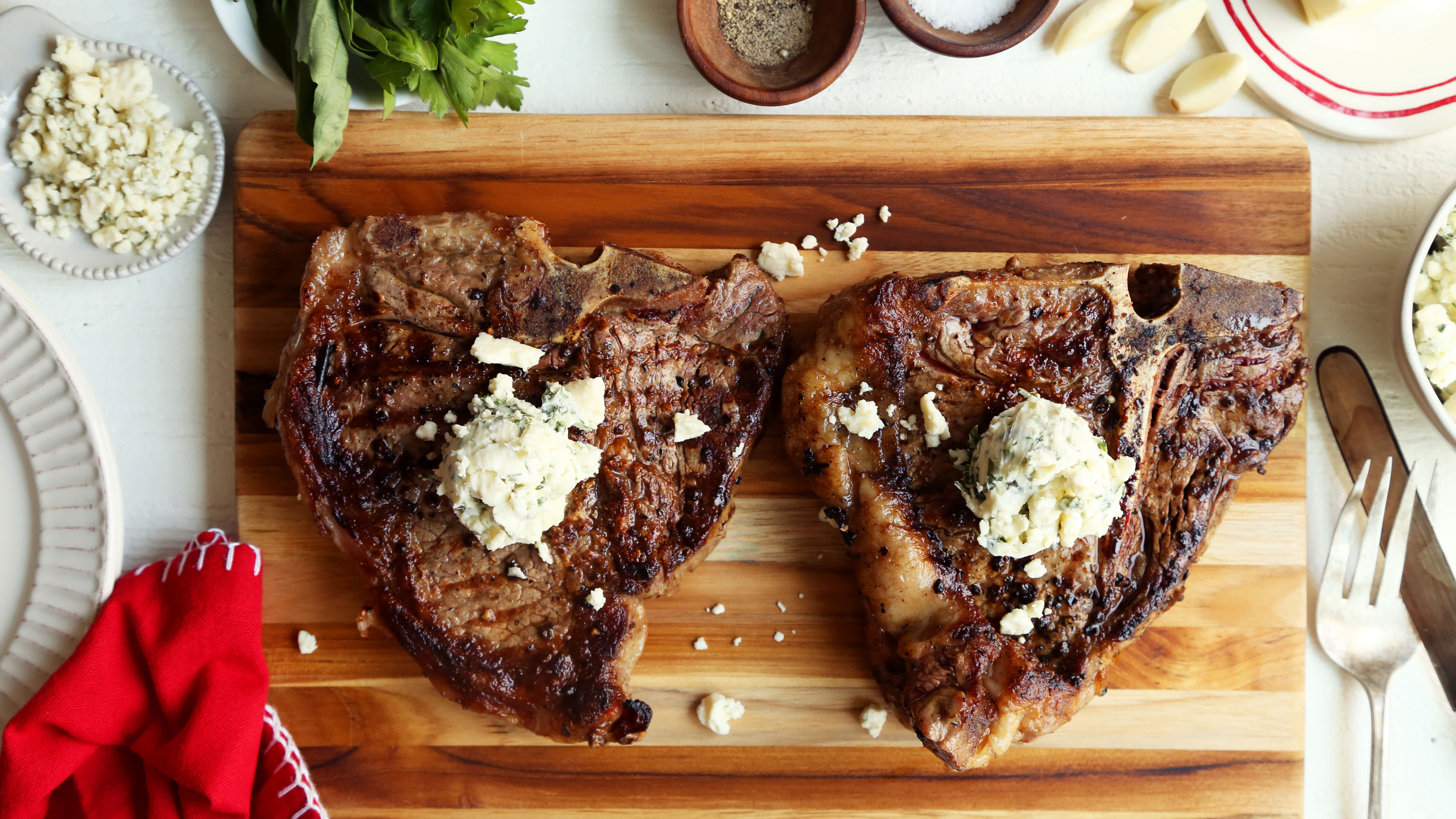 Steak with Blue Cheese Butter