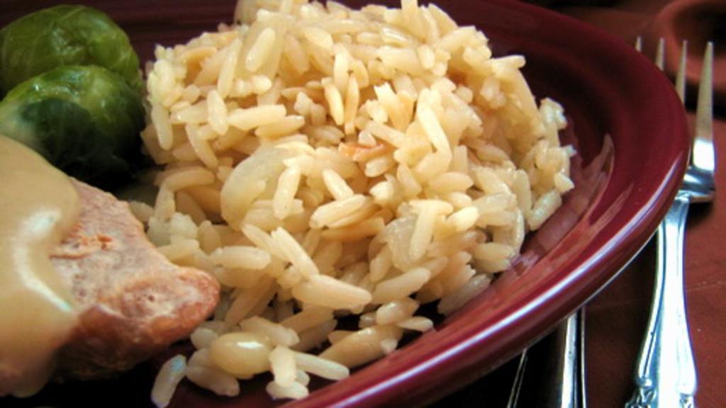 Rice Pilaf with Onions and Garlic