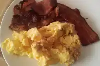 Microwaved egg and bacon - 9Kitchen