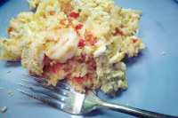 Greek Rice and Shrimp Bake With Feta Crumb Topping Recipe 