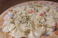 White Sauce Crab Pasta Recipe Food Com