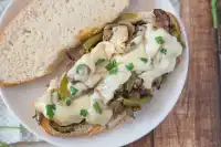 Authentic Philly Cheesesteak Sandwich - Alphafoodie