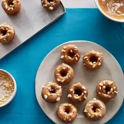 banana peanut butter doughnuts