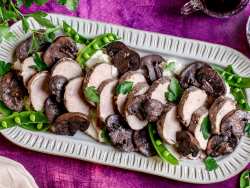 Pork Tenderloin with Merlot Mushrooms