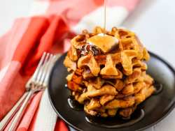 Spiced Pumpkin Waffles