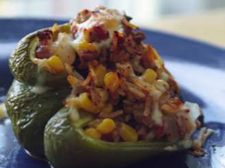 Baked Stuffed Mexi- Bell Peppers