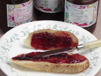 Plum Jam With Lime and Ginger