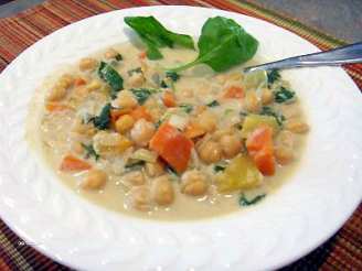 Orange Squash and Garbanzo Stew/Soup