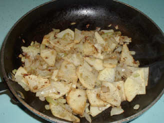 Celeriac (Celery Root), Onions & Lemon