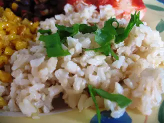 Garlicky Brown Rice