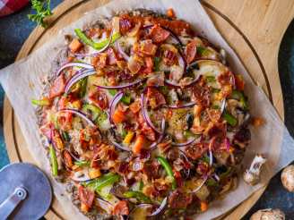 No Dough Meat Crust  Pizza for the Low Carb Dieter