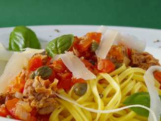Spaghetti, Tuna and Capers