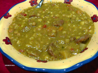 Crock Pot Yellow Pea Soup With Chorizo