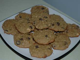 Whole Wheat Oatmeal and Chocolate Chip Cookies