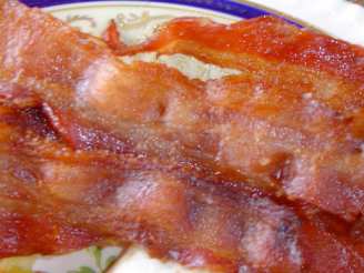Oven Cooked Bacon With Black Pepper and Brown Sugar