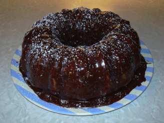 Chocolate Pumpkin Cake With Cinnamon Chocolate Glaze