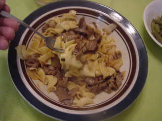 Solo Barbecue Beef in Pasta