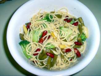 Three Bean and Broccoli Pasta Salad