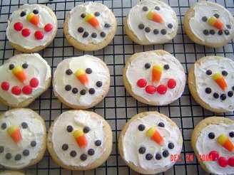 Snowman Sugar Cookies With Frosting