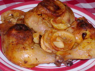 Oven Roasted Lemon Chicken With Seasoned Sauce