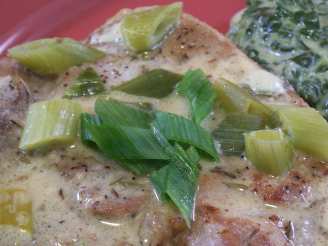 Low Carb Chops in Bourbon Mustard Sauce