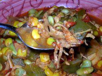 Chicken, Corn and Lima Bean Stew