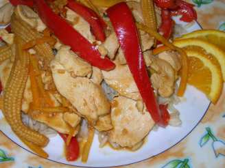 Chicken and Red Pepper Stir Fry
