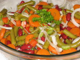 My Mother's Bean and Carrot Salad