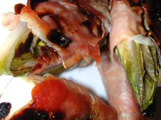 Prosciutto Wrapped Endive W/ Balsamic Fig Reduction - Rachael Ra