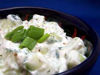 Greek Style  Cucumber Salad