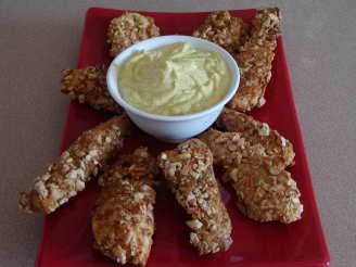 Cashew Chicken Fingers With Curry Mayonnaise