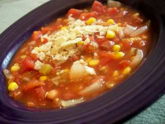 Easy Slow Cooked Vegetarian Taco Soup