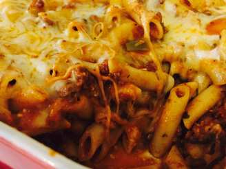 Simple Baked Mostaccioli