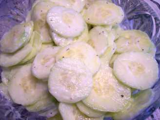 Quick Sour Cream Cucumbers