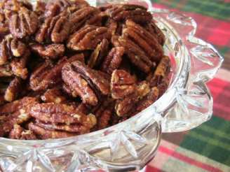 Sweet and Spicy Candied Pecans - With a Kick