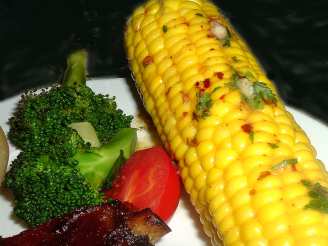 Boiled Corn on the Cob With Spicy Butter