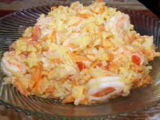 Nigerian Coconut Shrimp Rice