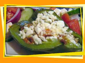 Low Carb Mediterranean Stuffed Bell Peppers