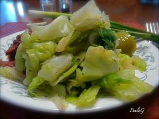 Five Minute Sweet Peppered Cabbage