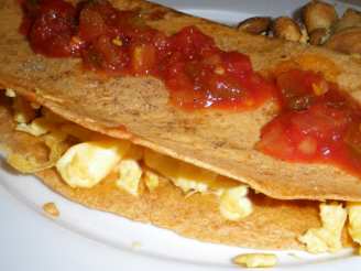 Breakfast Scramble Quesadilla