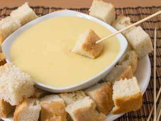 Halloween Cheddar Fondue (for the adults)