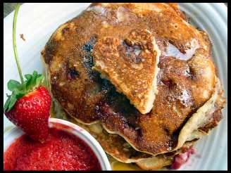 Strawberry Buttermilk Pancakes