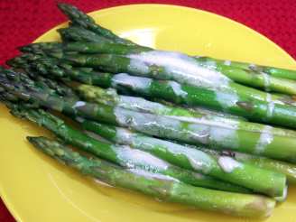 Oven Baked Asparagus With Mustard Sauce