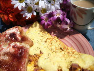 Canadian Bacon & Cheese Omelet