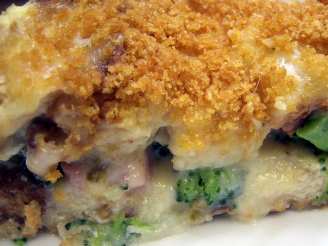 Ham, Broccoli and Cheese Souffle